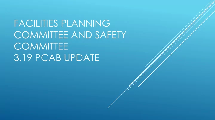 committee and safety