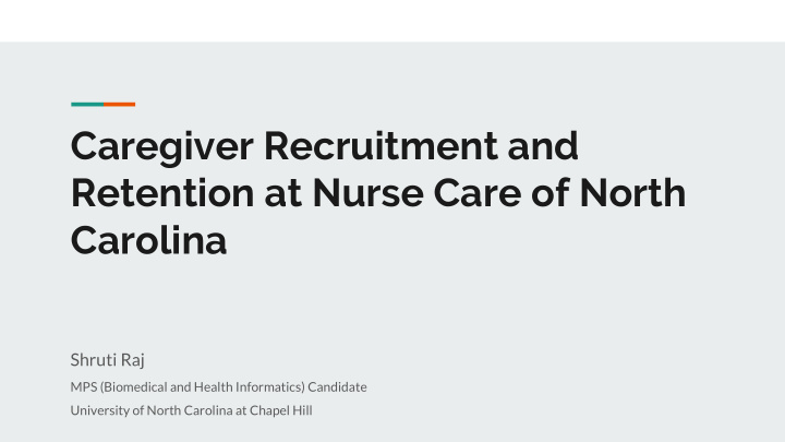 caregiver recruitment and