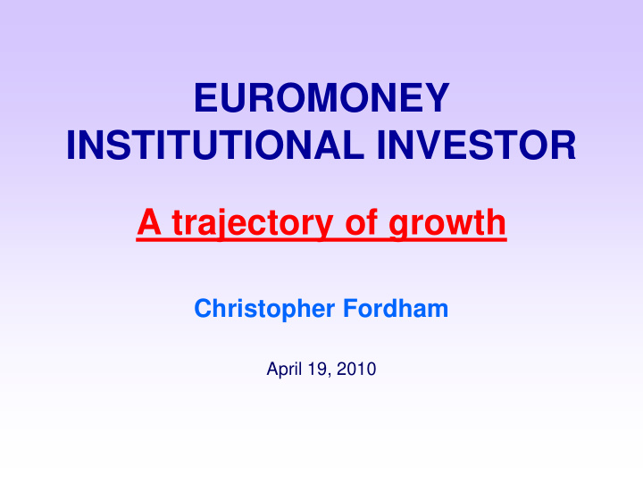 institutional investor