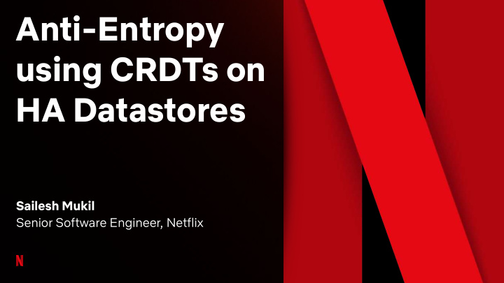 anti entropy using crdts on ha datastores
