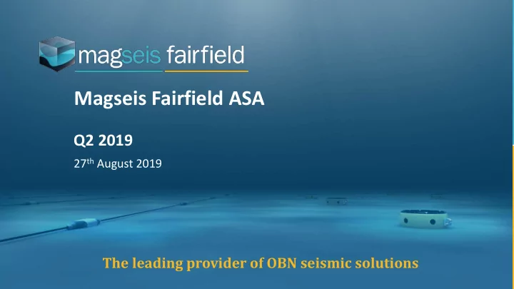 magseis fairfield asa