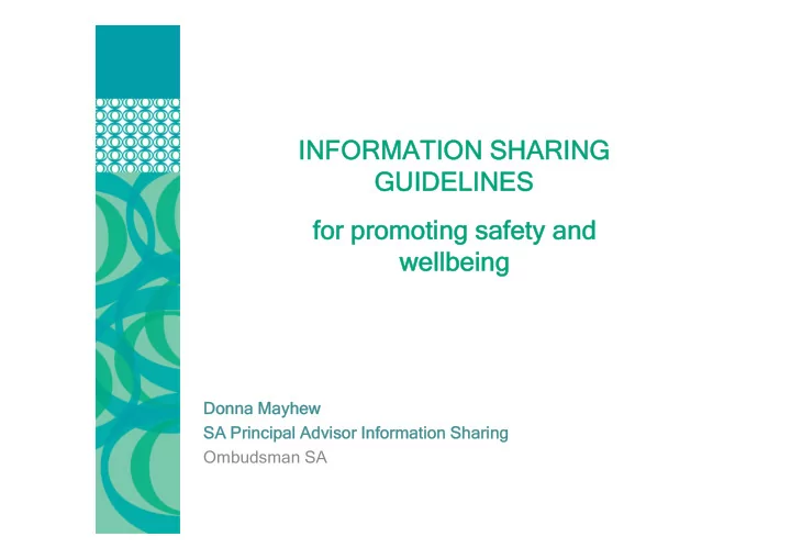 information sharing information sharing guidelines