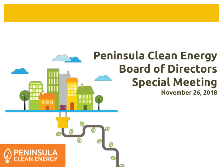 peninsula clean energy board of directors special meeting