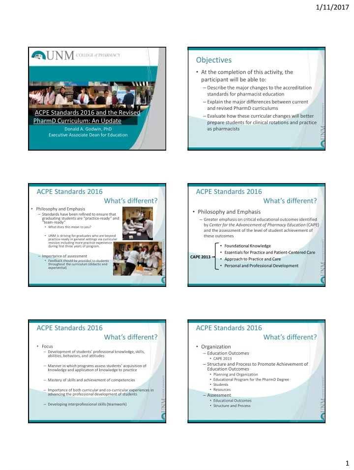 objectives
