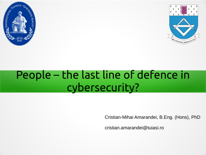 people the last line of defence in cybersecurity