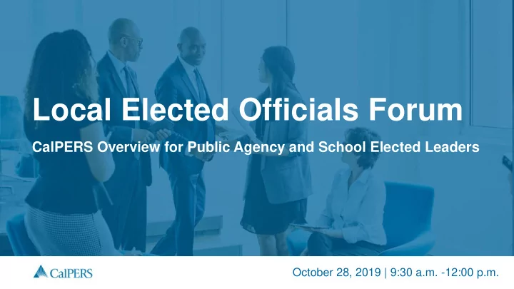 local elected officials forum