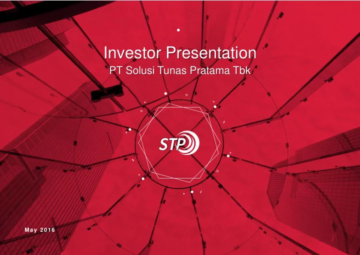 investor presentation