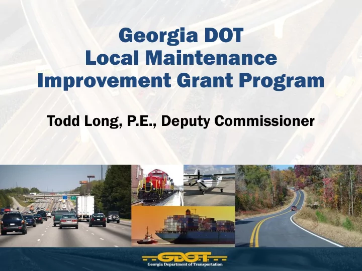 improvement grant program
