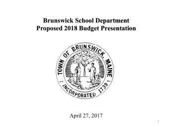 April 27, 2017  1  The burden of financing public educa3on  has been unequally placed on the backs