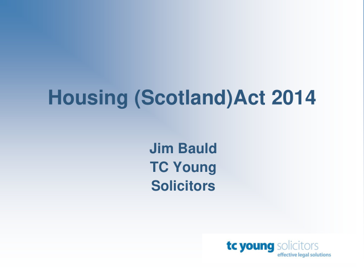 housing scotland act 2014