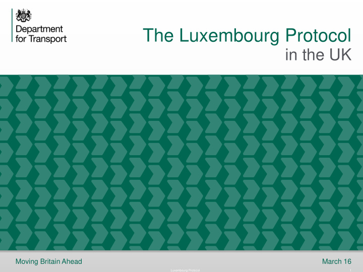 the luxembourg protocol