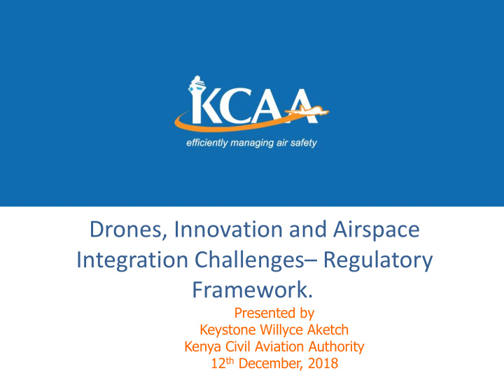 drones innovation and airspace integration challenges
