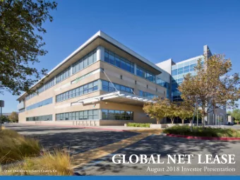 GLOBAL NET LEASE  August 2018 Investor Presentation Q UEST D IAGNOSTICS  S ANTA C LARITA , CA