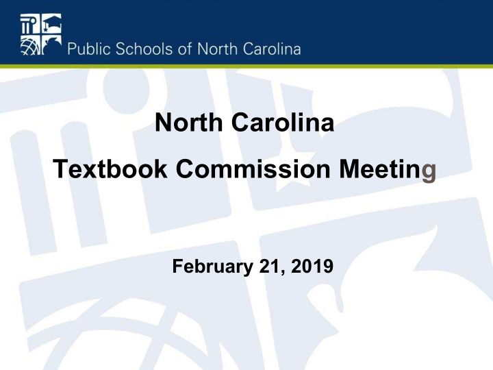 north carolina textbook commission meeting