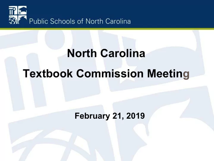 north carolina textbook commission meeting