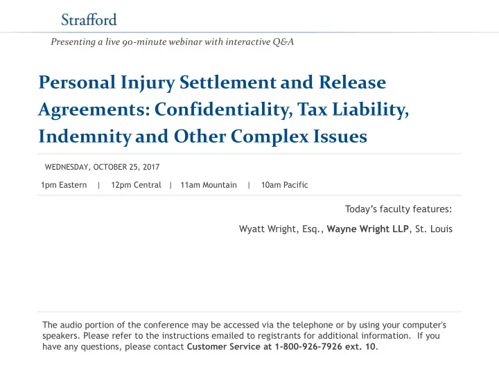 personal injury settlement and release agreements