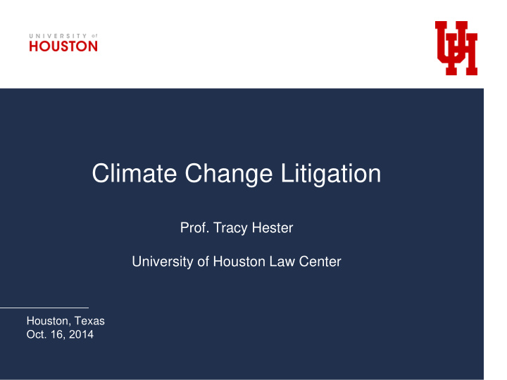 climate change litigation