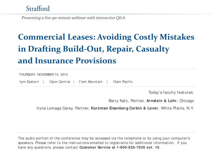 commercial leases avoiding costly mistakes in drafting