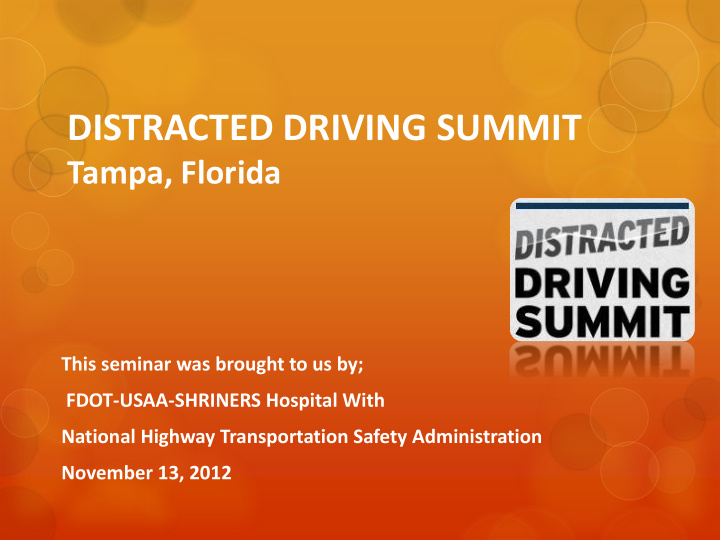 distracted driving summit