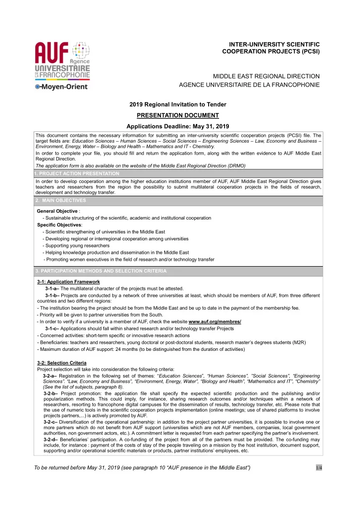the application form is also available on the website of