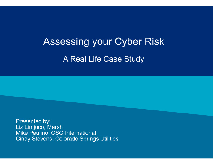 assessing your cyber risk