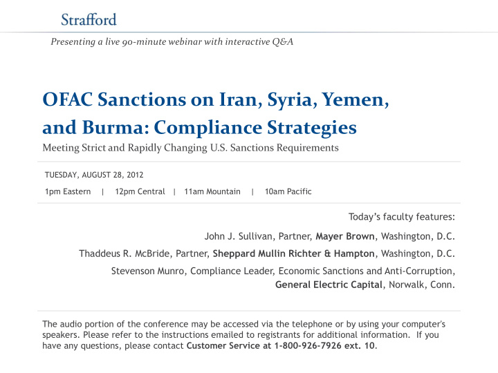 ofac sanctions on iran syria yemen and burma compliance