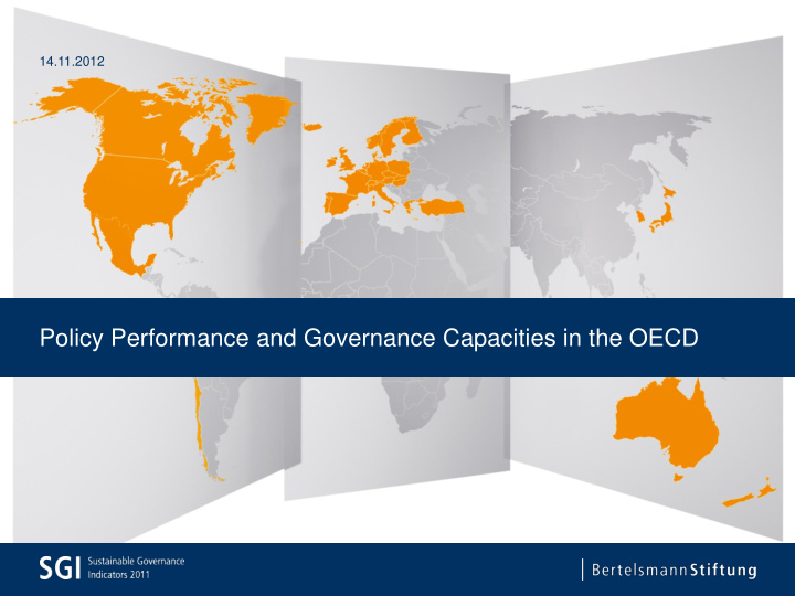 policy performance and governance capacities in the oecd