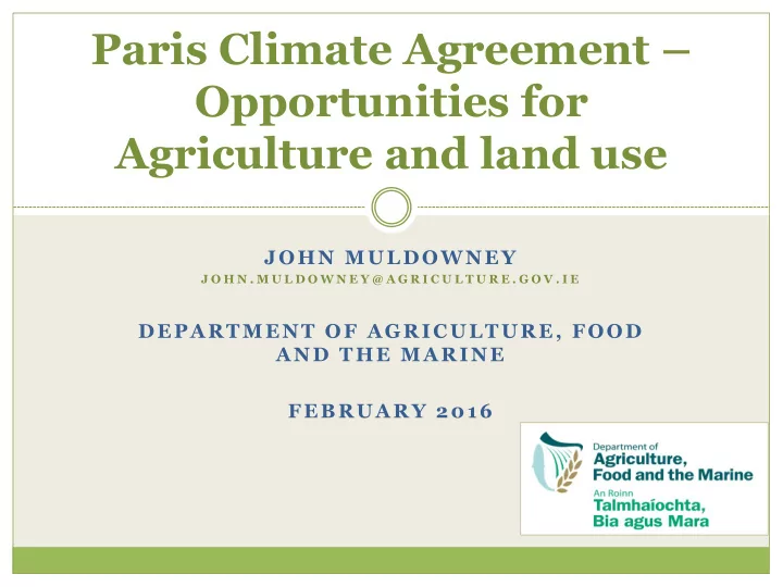 paris climate agreement
