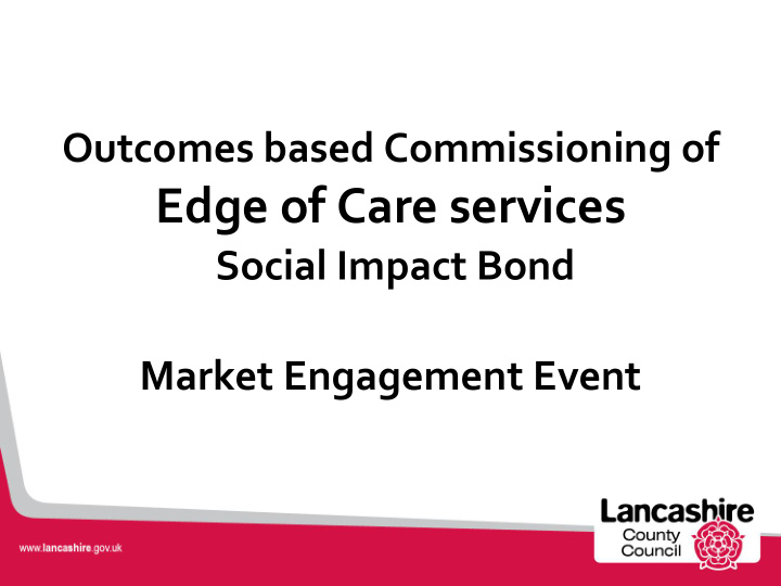 edge of care services