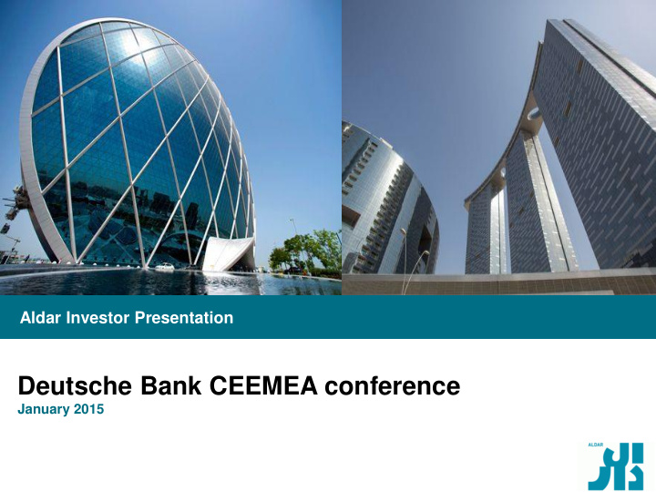 deutsche bank ceemea conference