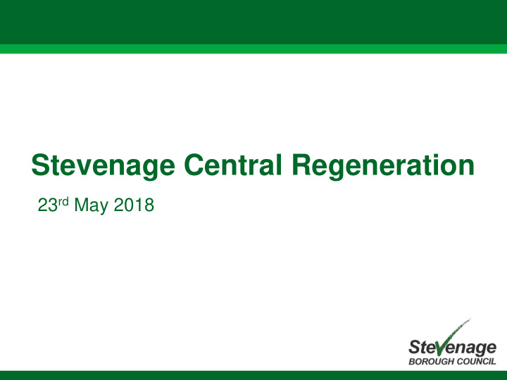 stevenage central regeneration