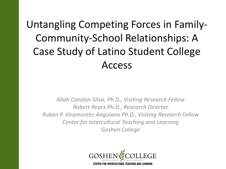 community school relationships a case study of latino