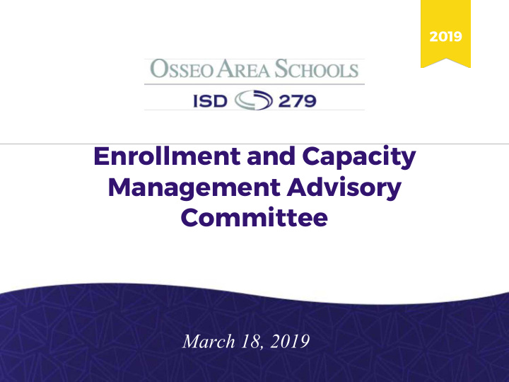 enrollment and capacity management advisory committee