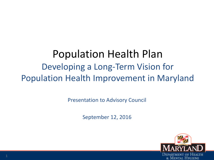 population health plan