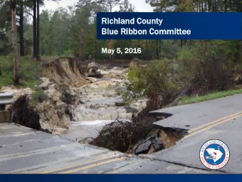 Ri  Richl  hland  and County  unty  Blue  ue Ri  Ribbo  bon  n Committ  mmittee  May 5, 2016