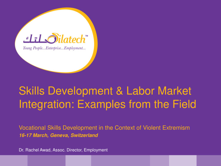 skills development labor market integration examples from