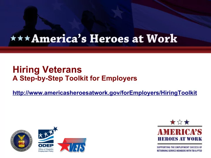 hiring veterans
