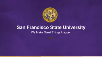 San Francisco State University  We Make Great Things Happen  Student Foreign Travel  Insurance