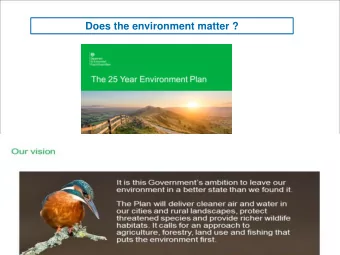 Does the environment matter ?  RBMPs from plan to project  Presenter name Amanda Patterson  Date 6