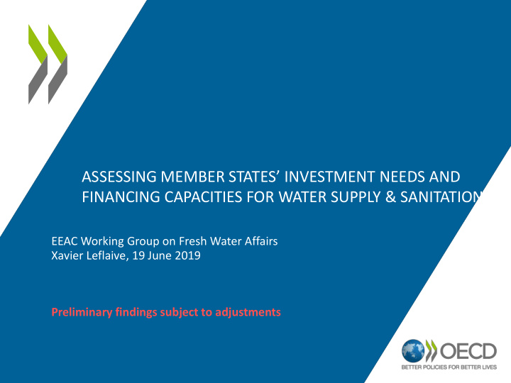assessing member states investment needs and