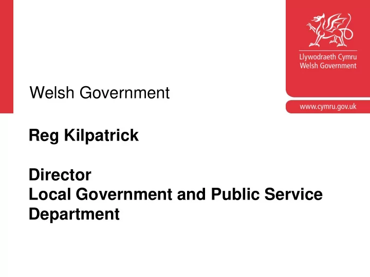 welsh government