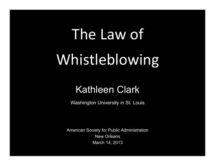 the law of