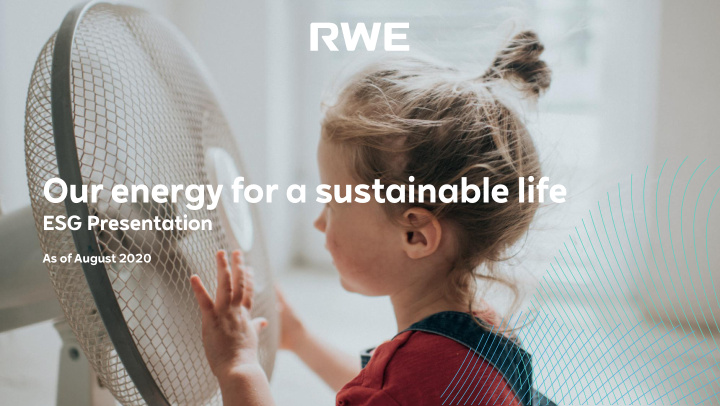our energy for a sustainable life