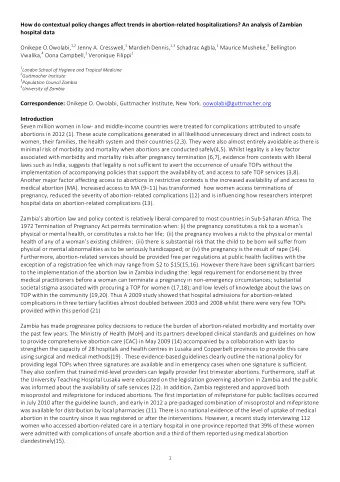How do contextual policy changes affect trends in abortion-related hospitalizations? An analysis
