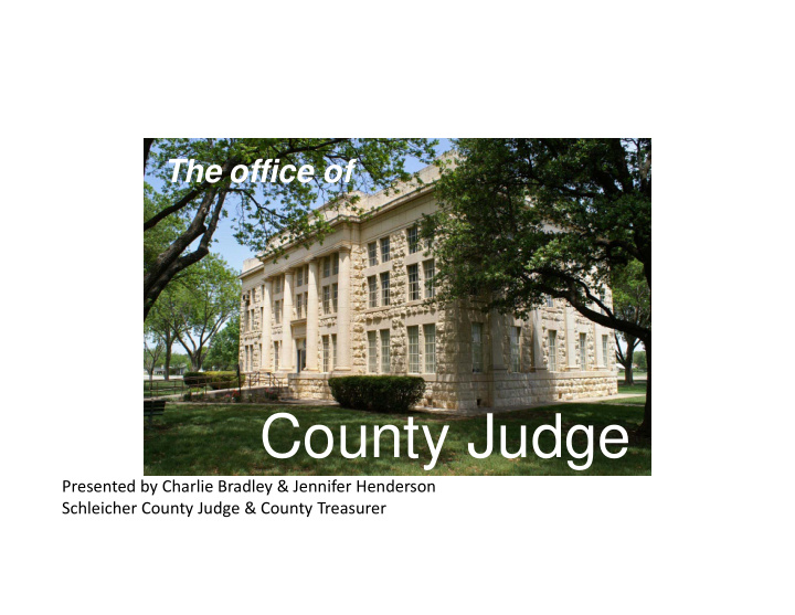 county judge