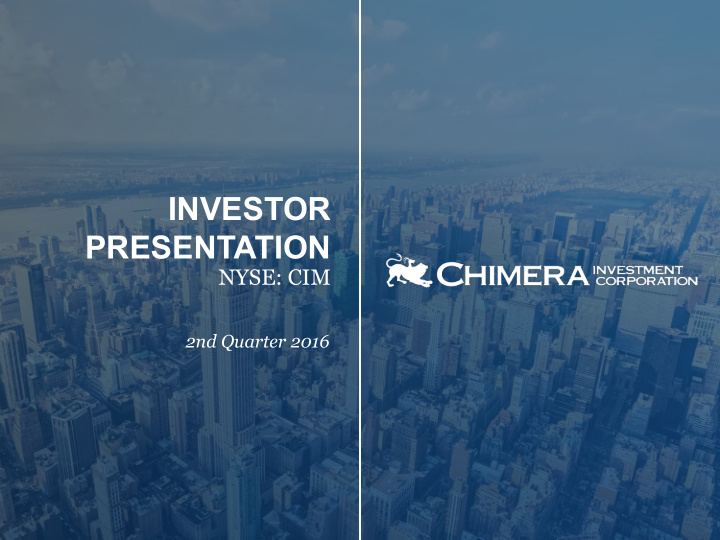 investor presentation