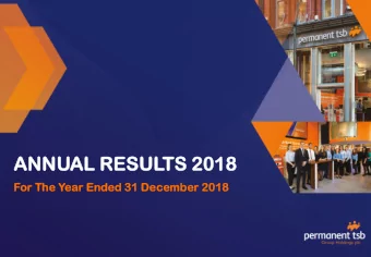 ANN  NNUAL  AL RES  ESUL  ULTS  TS 2018  For The  e Year  r Ended  ed 31 Decembe  ember  r 2018  18