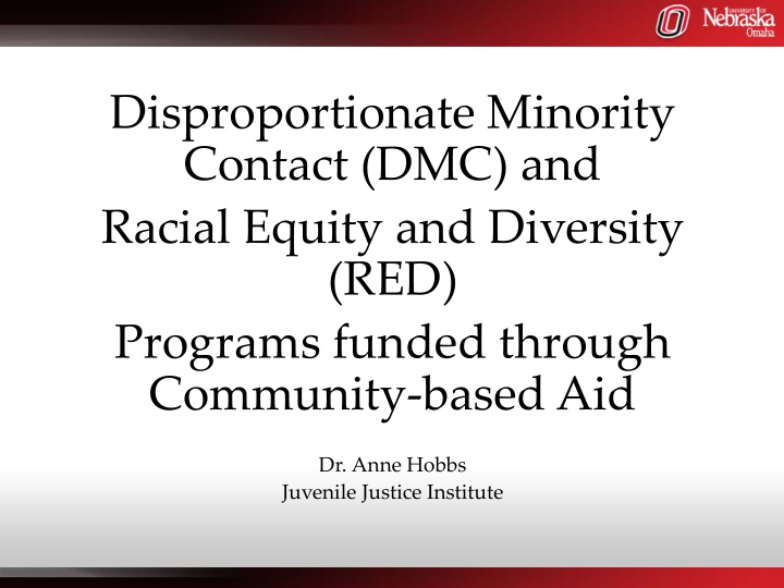 disproportionate minority contact dmc and racial equity