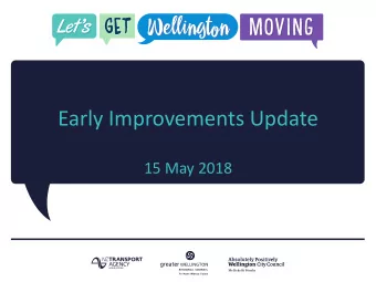 Early Improvements Update  15 May 2018  Project Process  2  Candidate Early Improvements  107