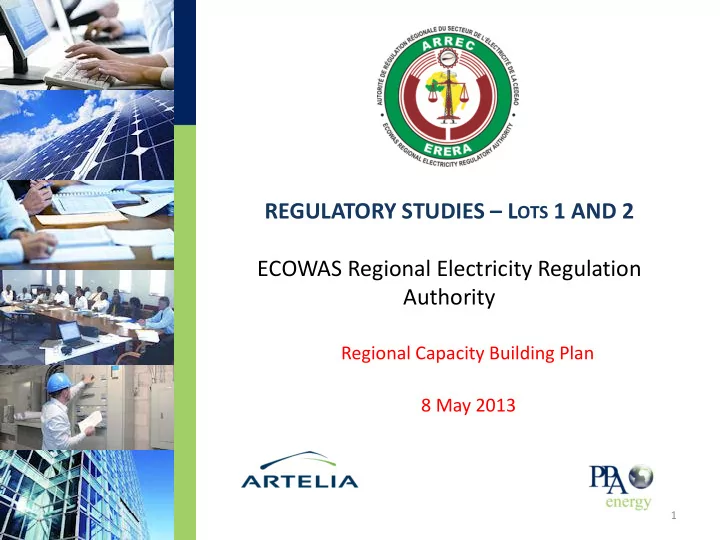 regulatory studies l ots 1 and 2